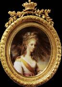 BONE, Henry Miniature of lady dysart France oil painting artist